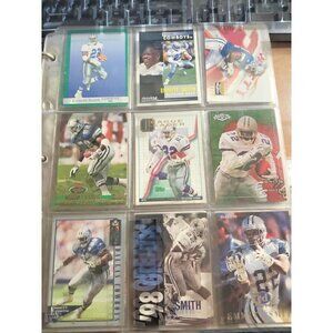 Emmitt Smith  9 card Football Star Lot COWBOYS #7